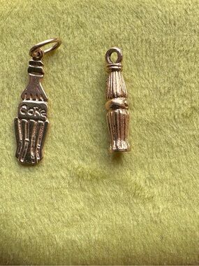 14k gold coke bottle charms